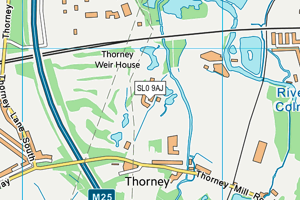 SL0 9AJ map - OS VectorMap District (Ordnance Survey) SL0 9AJ map - OS VectorMap District (Ordnance Survey)