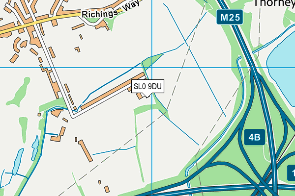 SL0 9DU map - OS VectorMap District (Ordnance Survey) SL0 9DU map - OS VectorMap District (Ordnance Survey)