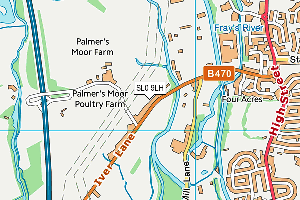 SL0 9LH map - OS VectorMap District (Ordnance Survey) SL0 9LH map - OS VectorMap District (Ordnance Survey)
