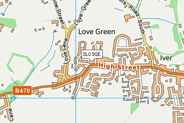 SL0 9QE map - OS VectorMap District (Ordnance Survey) SL0 9QE map - OS VectorMap District (Ordnance Survey)