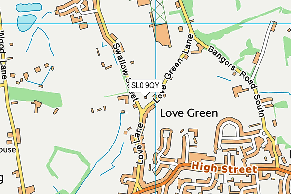 SL0 9QY map - OS VectorMap District (Ordnance Survey) SL0 9QY map - OS VectorMap District (Ordnance Survey)