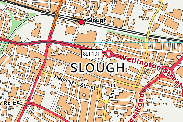 SL1 1DT map - OS VectorMap District (Ordnance Survey) SL1 1DT map - OS VectorMap District (Ordnance Survey)