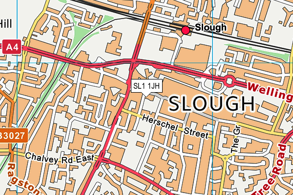 SL1 1JH map - OS VectorMap District (Ordnance Survey) SL1 1JH map - OS VectorMap District (Ordnance Survey)