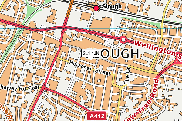 SL1 1JN map - OS VectorMap District (Ordnance Survey) SL1 1JN map - OS VectorMap District (Ordnance Survey)