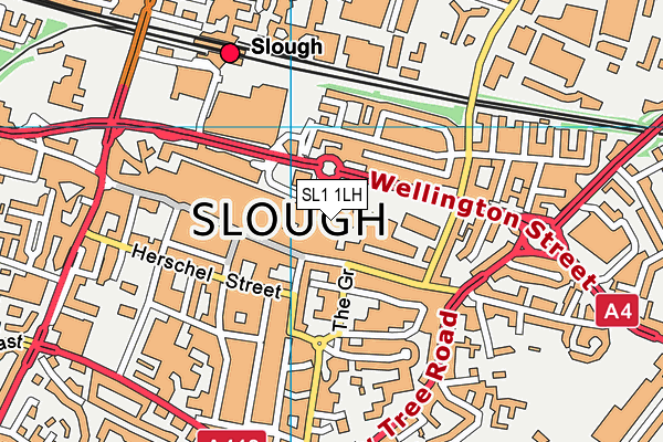 SL1 1LH map - OS VectorMap District (Ordnance Survey)