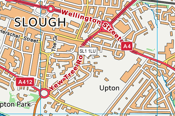 SL1 1LU map - OS VectorMap District (Ordnance Survey) SL1 1LU map - OS VectorMap District (Ordnance Survey)