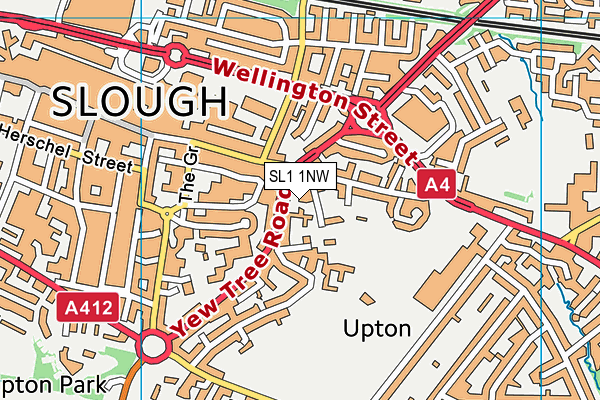SL1 1NW map - OS VectorMap District (Ordnance Survey) SL1 1NW map - OS VectorMap District (Ordnance Survey)