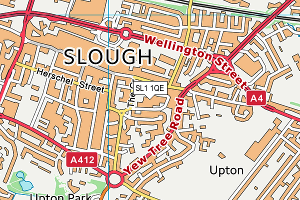 SL1 1QE map - OS VectorMap District (Ordnance Survey) SL1 1QE map - OS VectorMap District (Ordnance Survey)