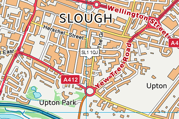 SL1 1QJ map - OS VectorMap District (Ordnance Survey) SL1 1QJ map - OS VectorMap District (Ordnance Survey)