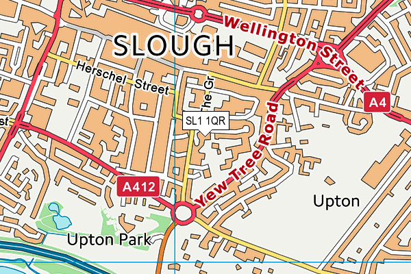 SL1 1QR map - OS VectorMap District (Ordnance Survey) SL1 1QR map - OS VectorMap District (Ordnance Survey)