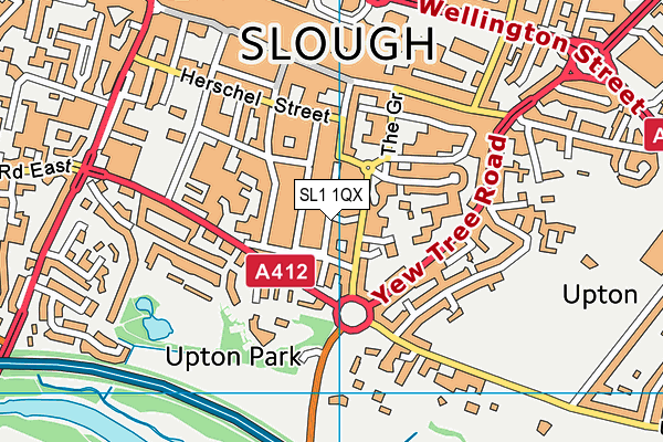 SL1 1QX map - OS VectorMap District (Ordnance Survey) SL1 1QX map - OS VectorMap District (Ordnance Survey)
