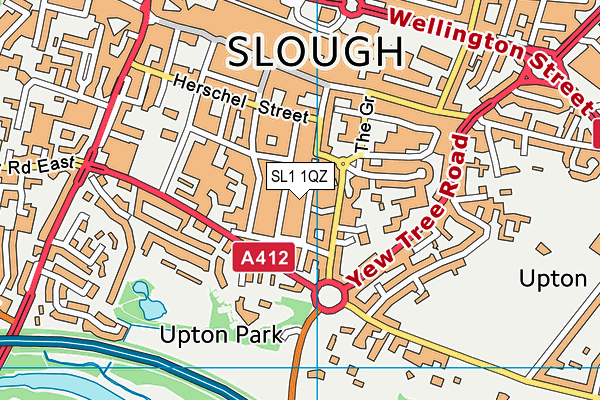 SL1 1QZ map - OS VectorMap District (Ordnance Survey) SL1 1QZ map - OS VectorMap District (Ordnance Survey)