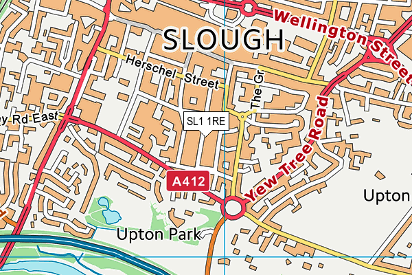 SL1 1RE map - OS VectorMap District (Ordnance Survey) SL1 1RE map - OS VectorMap District (Ordnance Survey)