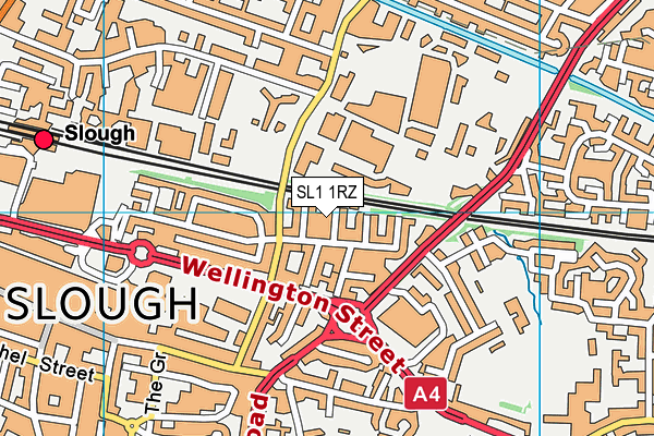 SL1 1RZ map - OS VectorMap District (Ordnance Survey) SL1 1RZ map - OS VectorMap District (Ordnance Survey)