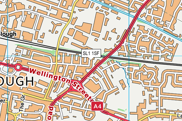 SL1 1SF map - OS VectorMap District (Ordnance Survey) SL1 1SF map - OS VectorMap District (Ordnance Survey)