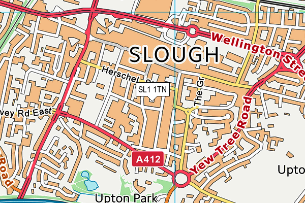 SL1 1TN map - OS VectorMap District (Ordnance Survey) SL1 1TN map - OS VectorMap District (Ordnance Survey)