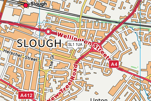 SL1 1UA map - OS VectorMap District (Ordnance Survey) SL1 1UA map - OS VectorMap District (Ordnance Survey)