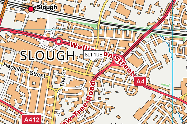 SL1 1UE map - OS VectorMap District (Ordnance Survey) SL1 1UE map - OS VectorMap District (Ordnance Survey)
