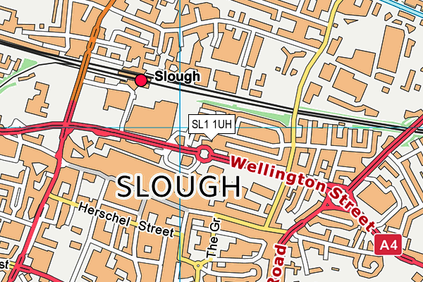 SL1 1UH map - OS VectorMap District (Ordnance Survey) SL1 1UH map - OS VectorMap District (Ordnance Survey)