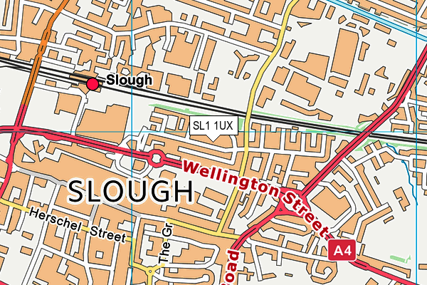 SL1 1UX map - OS VectorMap District (Ordnance Survey) SL1 1UX map - OS VectorMap District (Ordnance Survey)