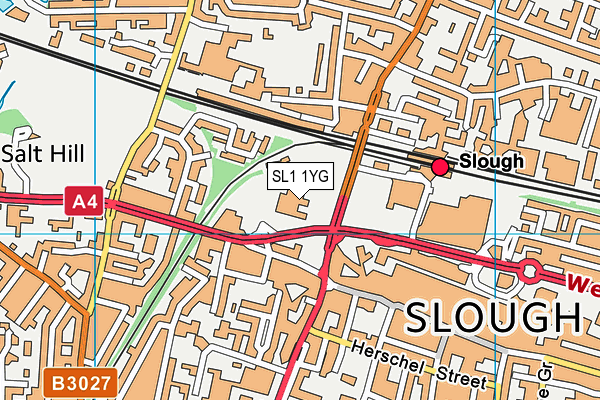 SL1 1YG map - OS VectorMap District (Ordnance Survey) SL1 1YG map - OS VectorMap District (Ordnance Survey)