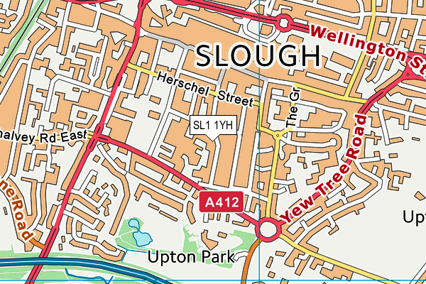 SL1 1YH map - OS VectorMap District (Ordnance Survey) SL1 1YH map - OS VectorMap District (Ordnance Survey)