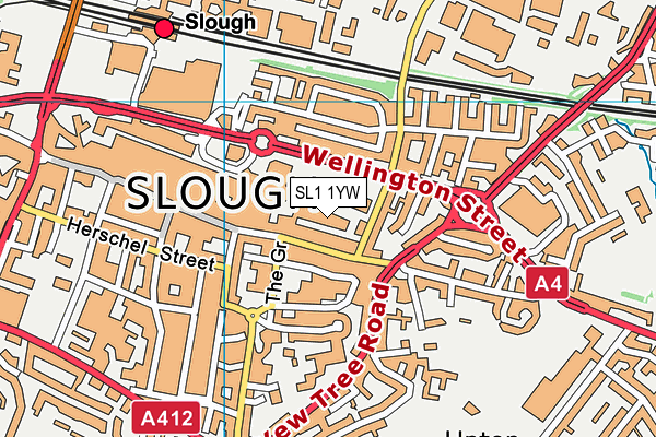 SL1 1YW map - OS VectorMap District (Ordnance Survey) SL1 1YW map - OS VectorMap District (Ordnance Survey)
