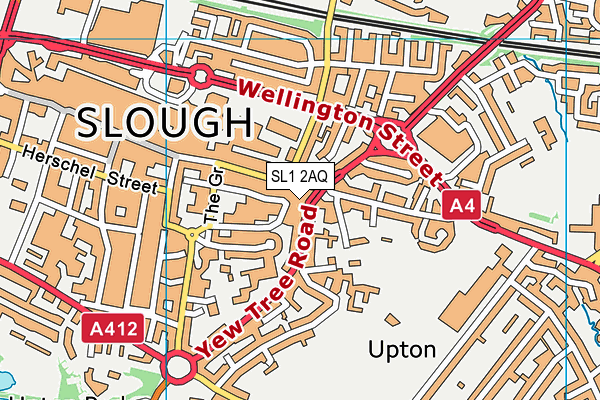 SL1 2AQ map - OS VectorMap District (Ordnance Survey) SL1 2AQ map - OS VectorMap District (Ordnance Survey)