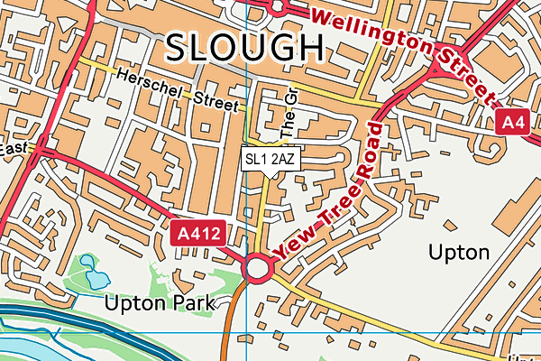 SL1 2AZ map - OS VectorMap District (Ordnance Survey) SL1 2AZ map - OS VectorMap District (Ordnance Survey)