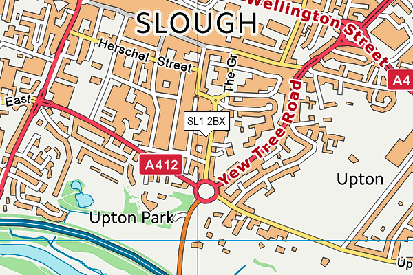 SL1 2BX map - OS VectorMap District (Ordnance Survey) SL1 2BX map - OS VectorMap District (Ordnance Survey)