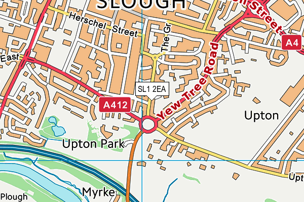 SL1 2EA map - OS VectorMap District (Ordnance Survey) SL1 2EA map - OS VectorMap District (Ordnance Survey)