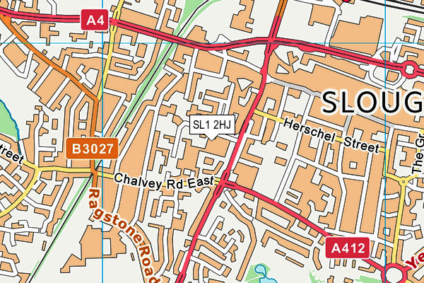 SL1 2HJ map - OS VectorMap District (Ordnance Survey) SL1 2HJ map - OS VectorMap District (Ordnance Survey)
