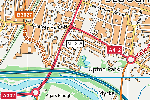 SL1 2JW map - OS VectorMap District (Ordnance Survey) SL1 2JW map - OS VectorMap District (Ordnance Survey)