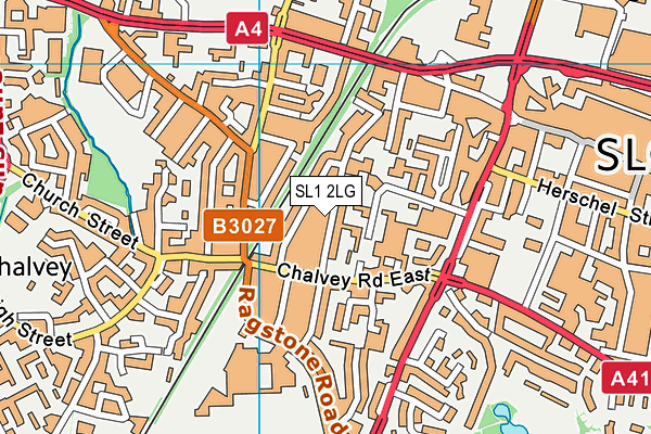 SL1 2LG map - OS VectorMap District (Ordnance Survey)