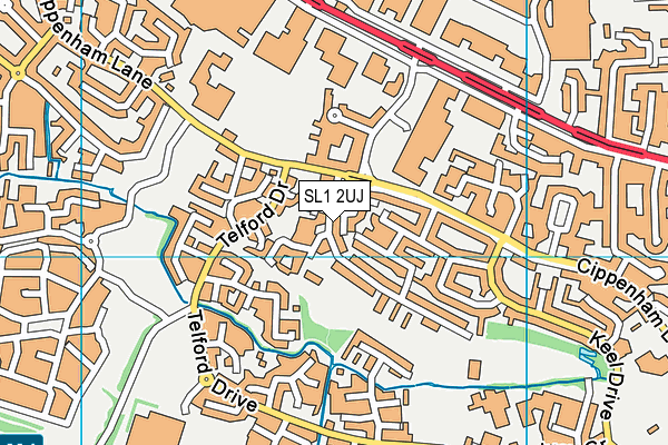 SL1 2UJ map - OS VectorMap District (Ordnance Survey) SL1 2UJ map - OS VectorMap District (Ordnance Survey)