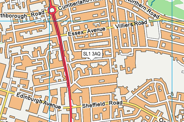 SL1 3AQ map - OS VectorMap District (Ordnance Survey) SL1 3AQ map - OS VectorMap District (Ordnance Survey)