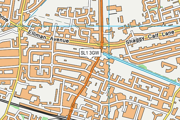 SL1 3GW map - OS VectorMap District (Ordnance Survey) SL1 3GW map - OS VectorMap District (Ordnance Survey)