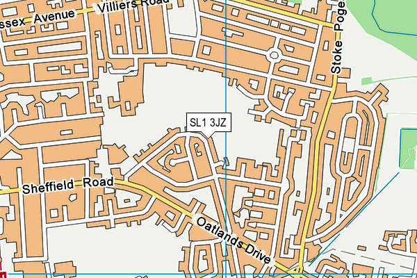 SL1 3JZ map - OS VectorMap District (Ordnance Survey) SL1 3JZ map - OS VectorMap District (Ordnance Survey)