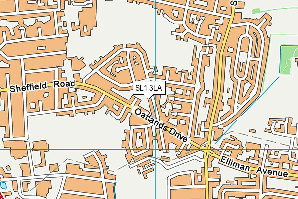 SL1 3LA map - OS VectorMap District (Ordnance Survey) SL1 3LA map - OS VectorMap District (Ordnance Survey)