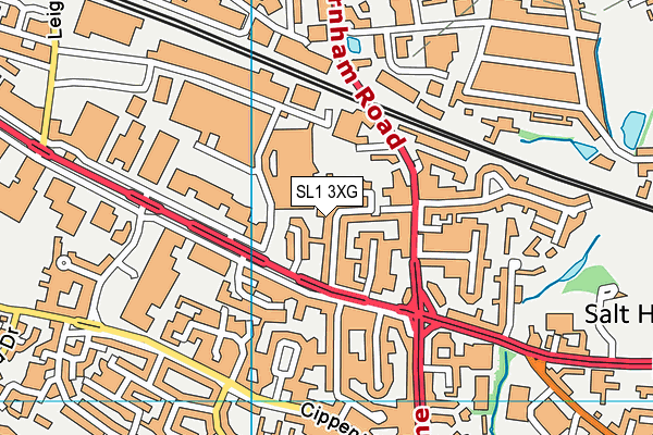 SL1 3XG map - OS VectorMap District (Ordnance Survey) SL1 3XG map - OS VectorMap District (Ordnance Survey)