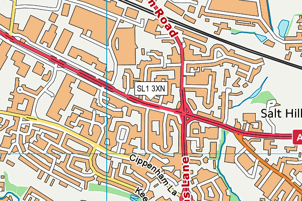 SL1 3XN map - OS VectorMap District (Ordnance Survey) SL1 3XN map - OS VectorMap District (Ordnance Survey)