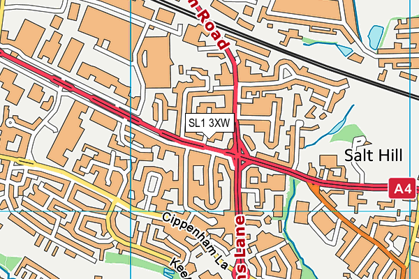 SL1 3XW map - OS VectorMap District (Ordnance Survey) SL1 3XW map - OS VectorMap District (Ordnance Survey)