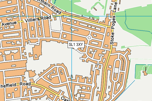 SL1 3XY map - OS VectorMap District (Ordnance Survey) SL1 3XY map - OS VectorMap District (Ordnance Survey)