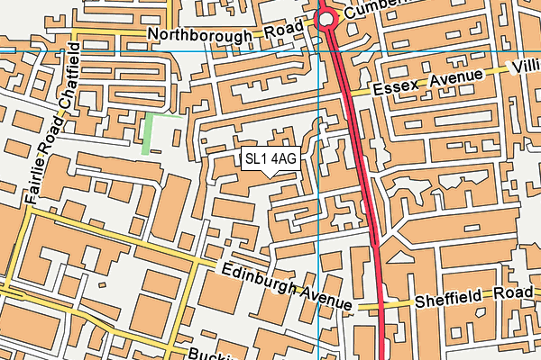 SL1 4AG map - OS VectorMap District (Ordnance Survey) SL1 4AG map - OS VectorMap District (Ordnance Survey)