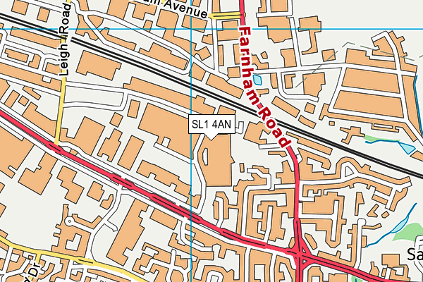 SL1 4AN map - OS VectorMap District (Ordnance Survey) SL1 4AN map - OS VectorMap District (Ordnance Survey)