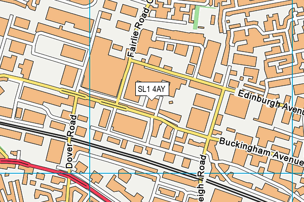 SL1 4AY map - OS VectorMap District (Ordnance Survey) SL1 4AY map - OS VectorMap District (Ordnance Survey)