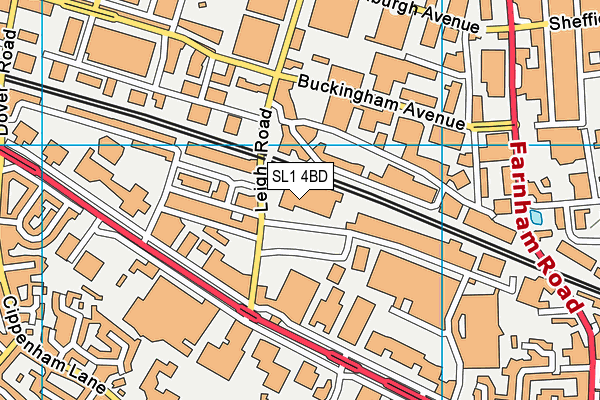SL1 4BD map - OS VectorMap District (Ordnance Survey) SL1 4BD map - OS VectorMap District (Ordnance Survey)