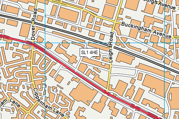 SL1 4HE map - OS VectorMap District (Ordnance Survey) SL1 4HE map - OS VectorMap District (Ordnance Survey)