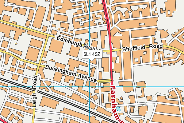 SL1 4SZ map - OS VectorMap District (Ordnance Survey) SL1 4SZ map - OS VectorMap District (Ordnance Survey)