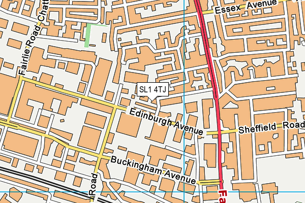 SL1 4TJ map - OS VectorMap District (Ordnance Survey) SL1 4TJ map - OS VectorMap District (Ordnance Survey)